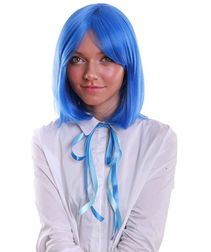Deep Sky Blue Bob Wig
