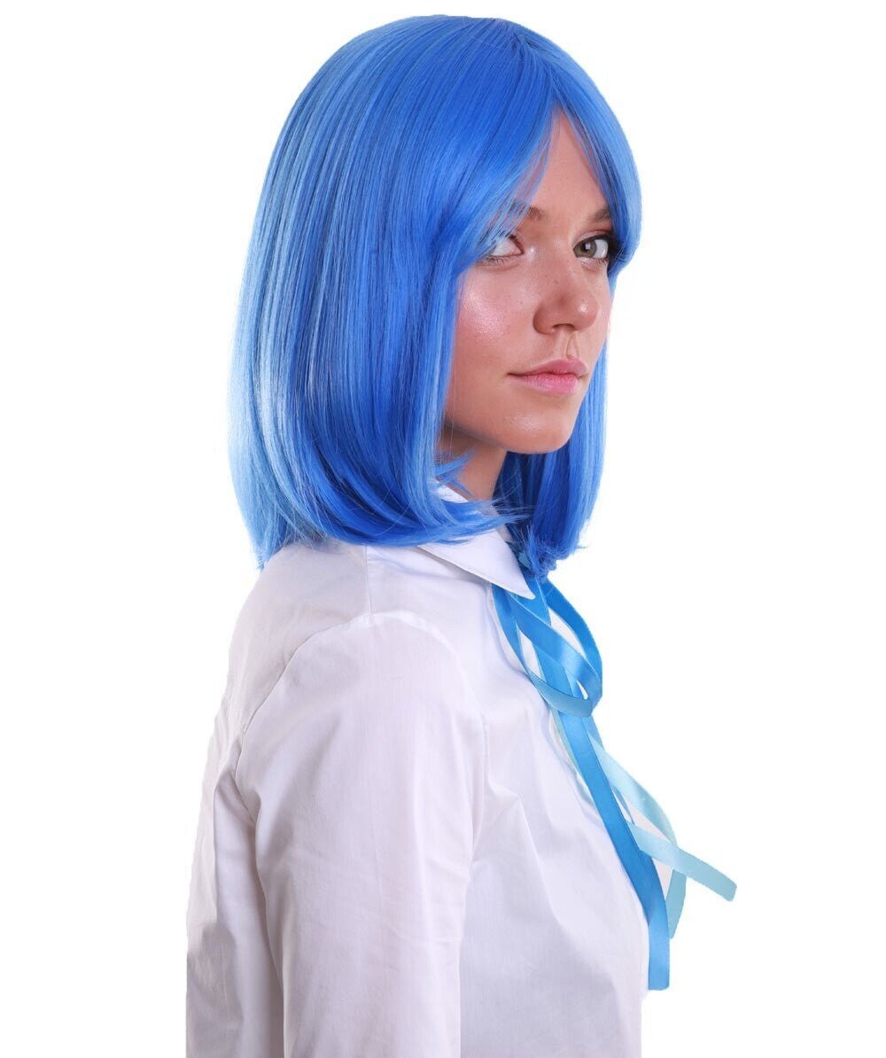 Deep Sky Blue Bob Wig