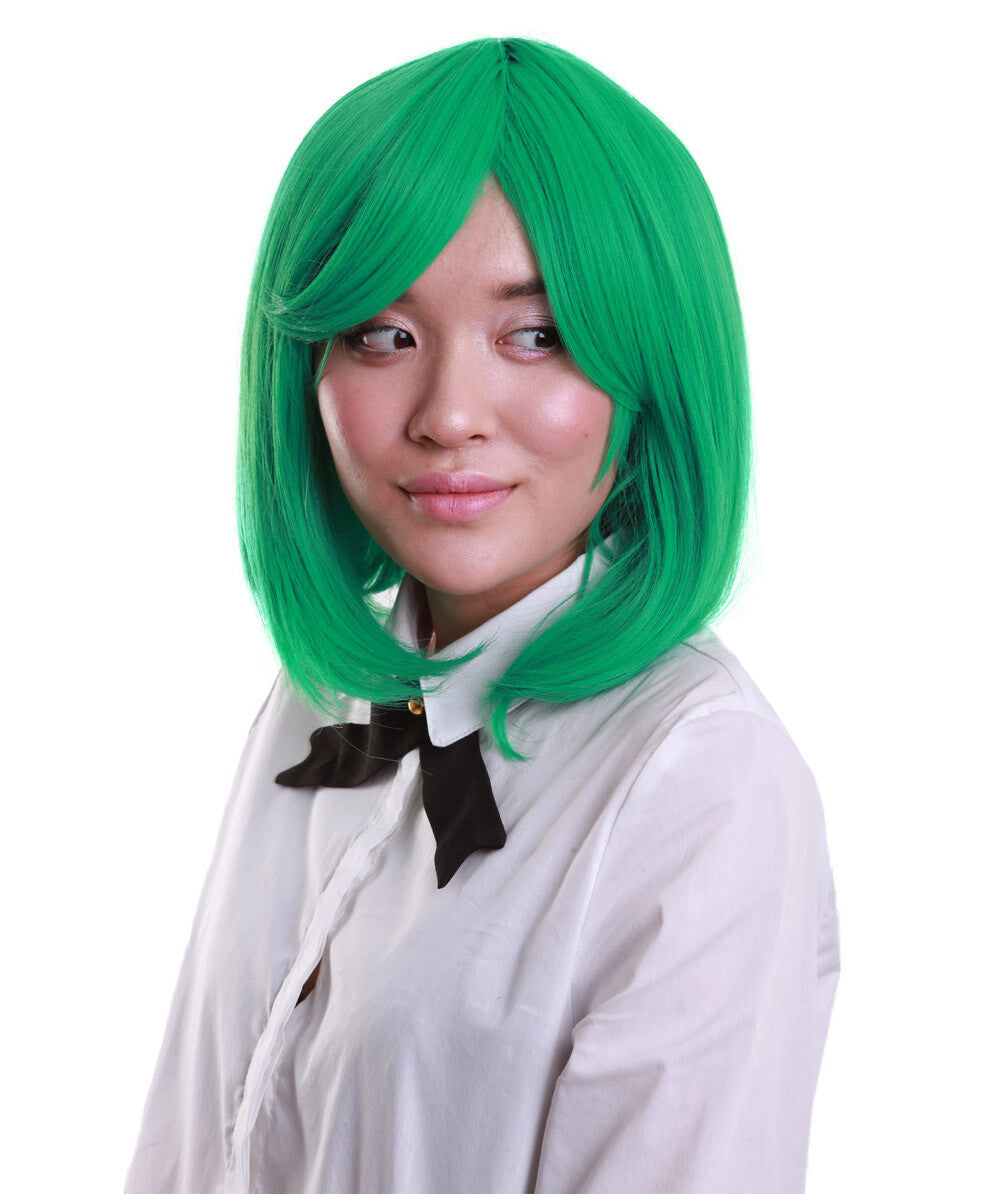 C-Emerald green Bob Wig