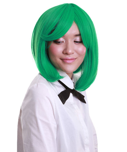 C-Emerald green Bob Wig