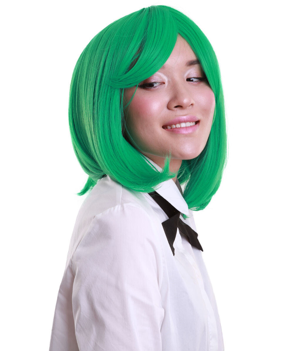 C-Emerald green Bob Wig