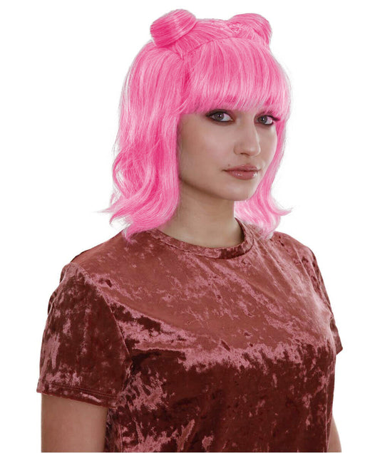 Short Double Bun Space Galaxy Wig