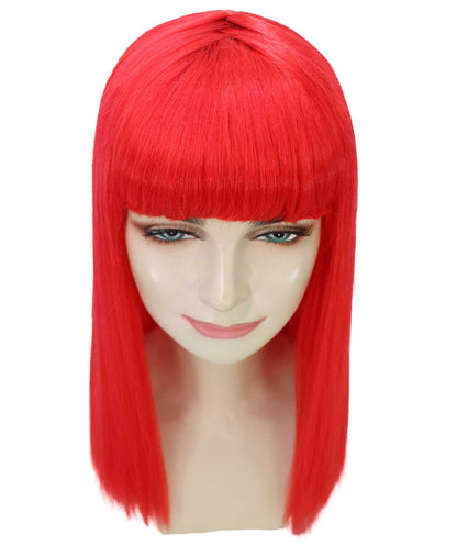 Red Straight Length Diva Wig