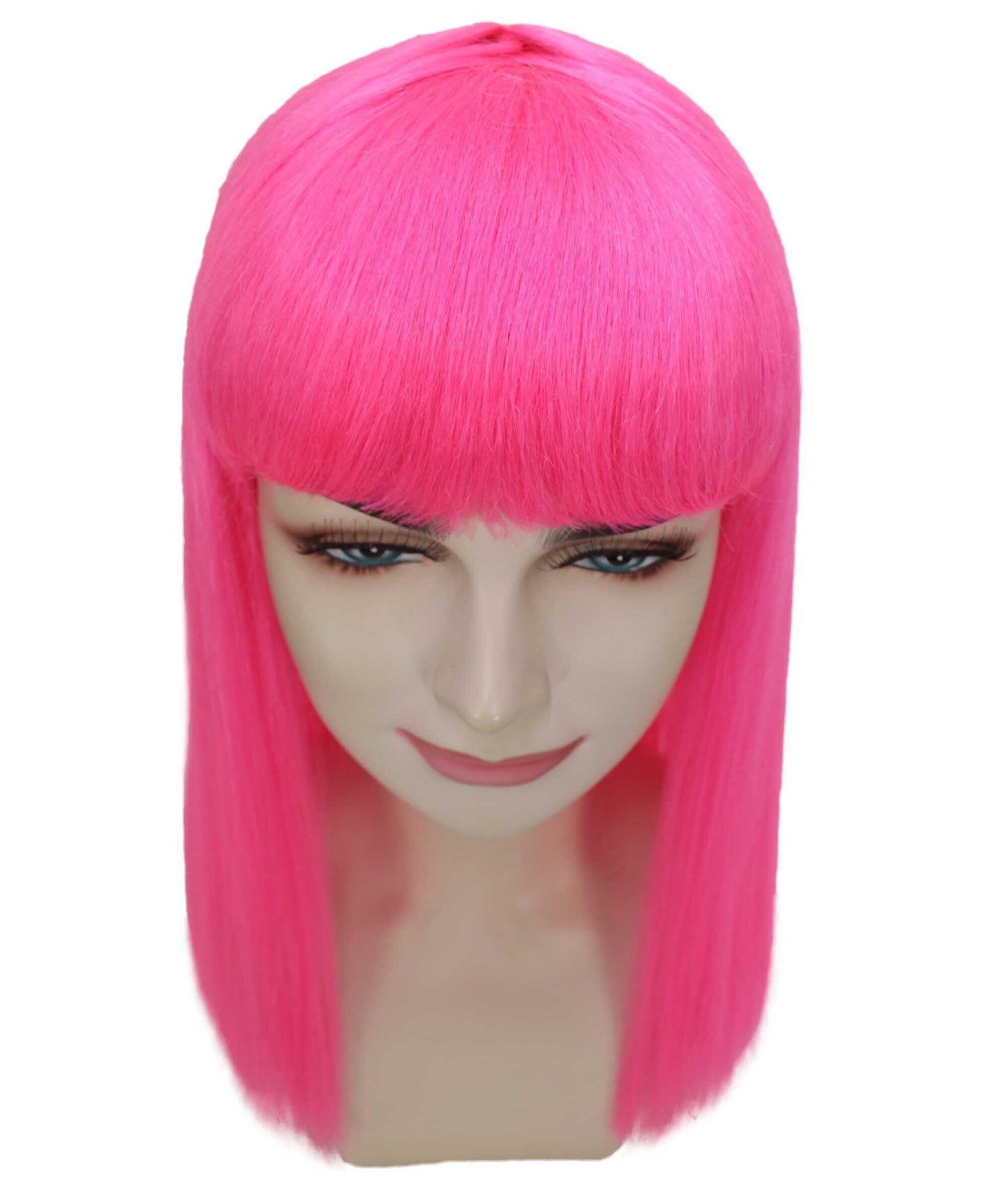 Dark Pink Straight Length  Diva Wig