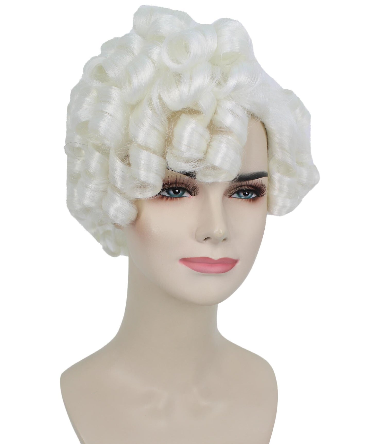 Doll Curly Womens Wig Collection | Character Fancy Halloween Wig | Premium Breathable Capless Cap | HPO