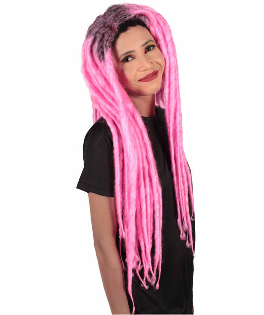 Fuchsia Long Dreadlocks Wig 