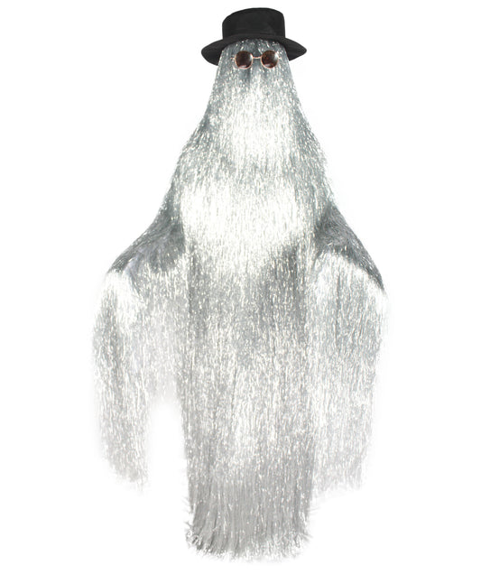 Silver Tinsel Premium Playboy Tinsel Costume