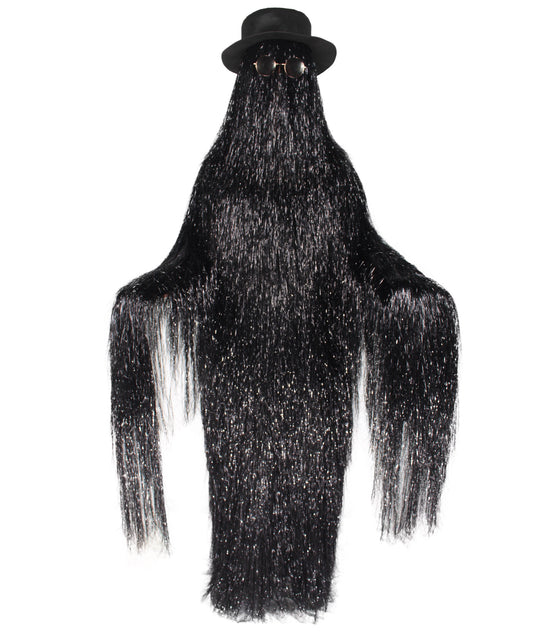 Black Tinsel Playboy Tinsel Costume