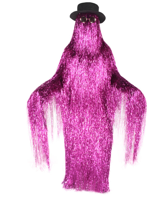 Purple Tinsel Premium Playboy Tinsel Costume