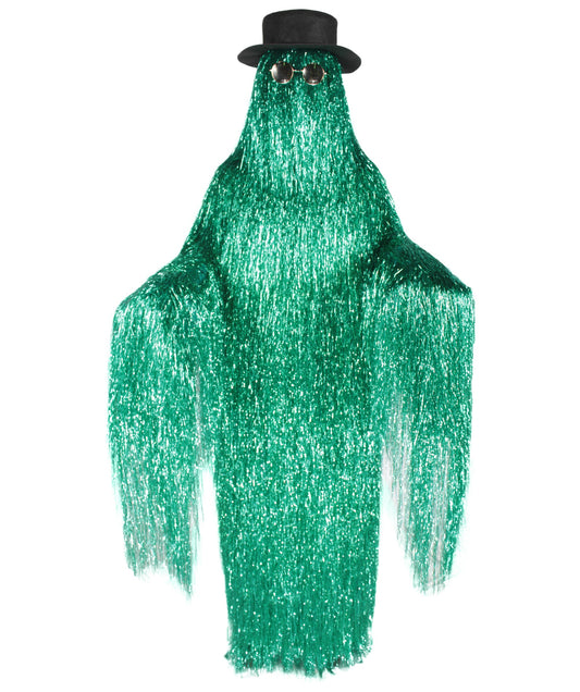 Green Tinsel Premium Playboy Tinsel Costume