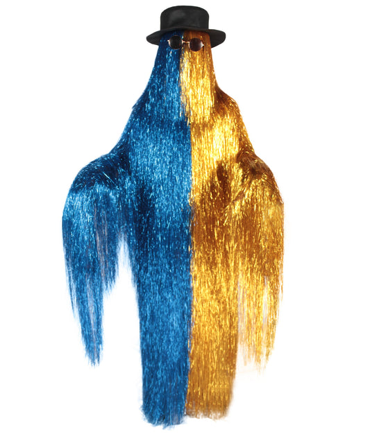 Gold and Blue Premium Playboy Tinsel Costume