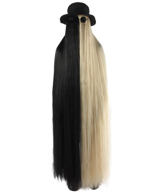 Mixed Black and Blonde Dapper Creature Playboy Wig