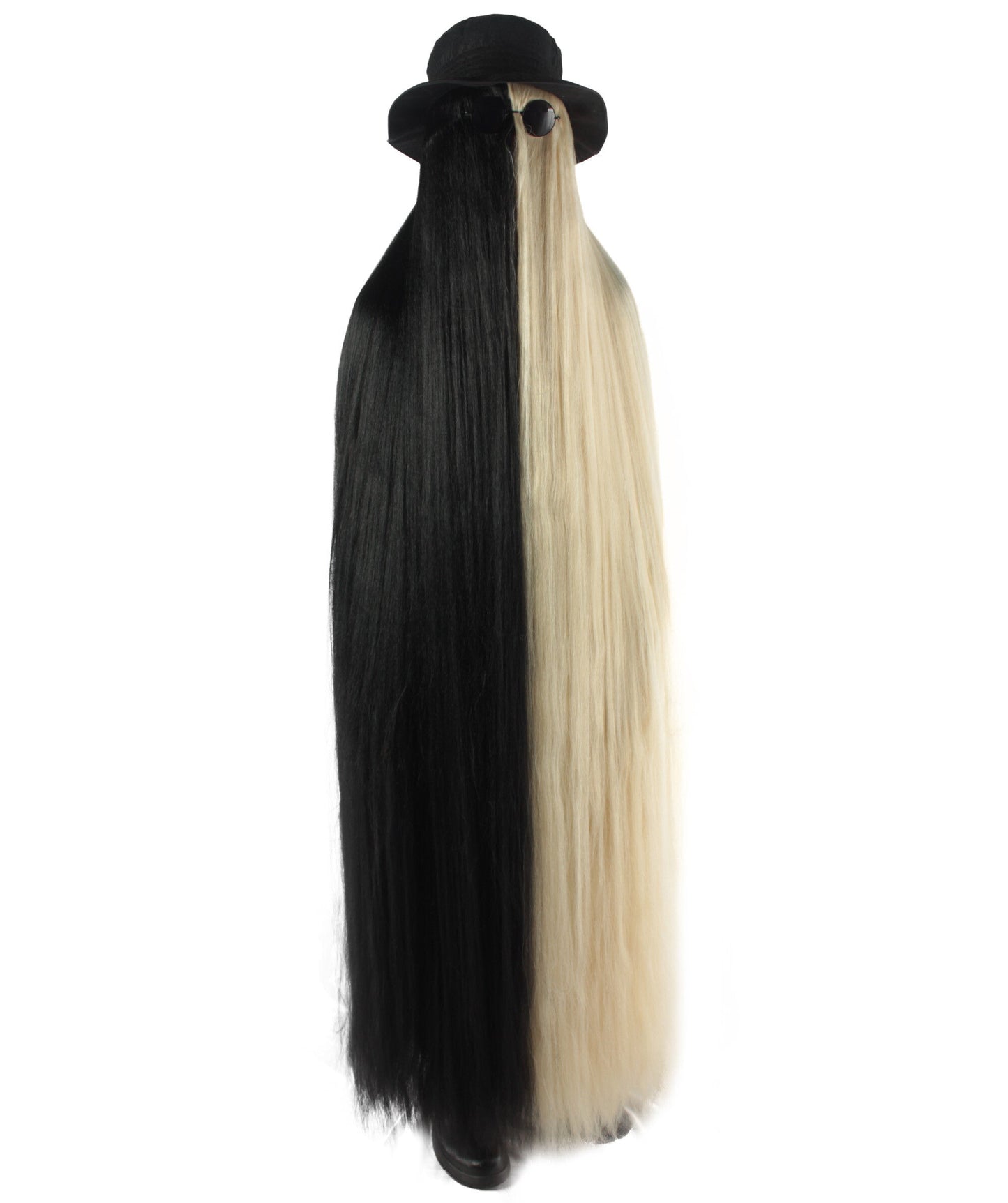 Mixed Black and Blonde Dapper Creature Playboy Wig