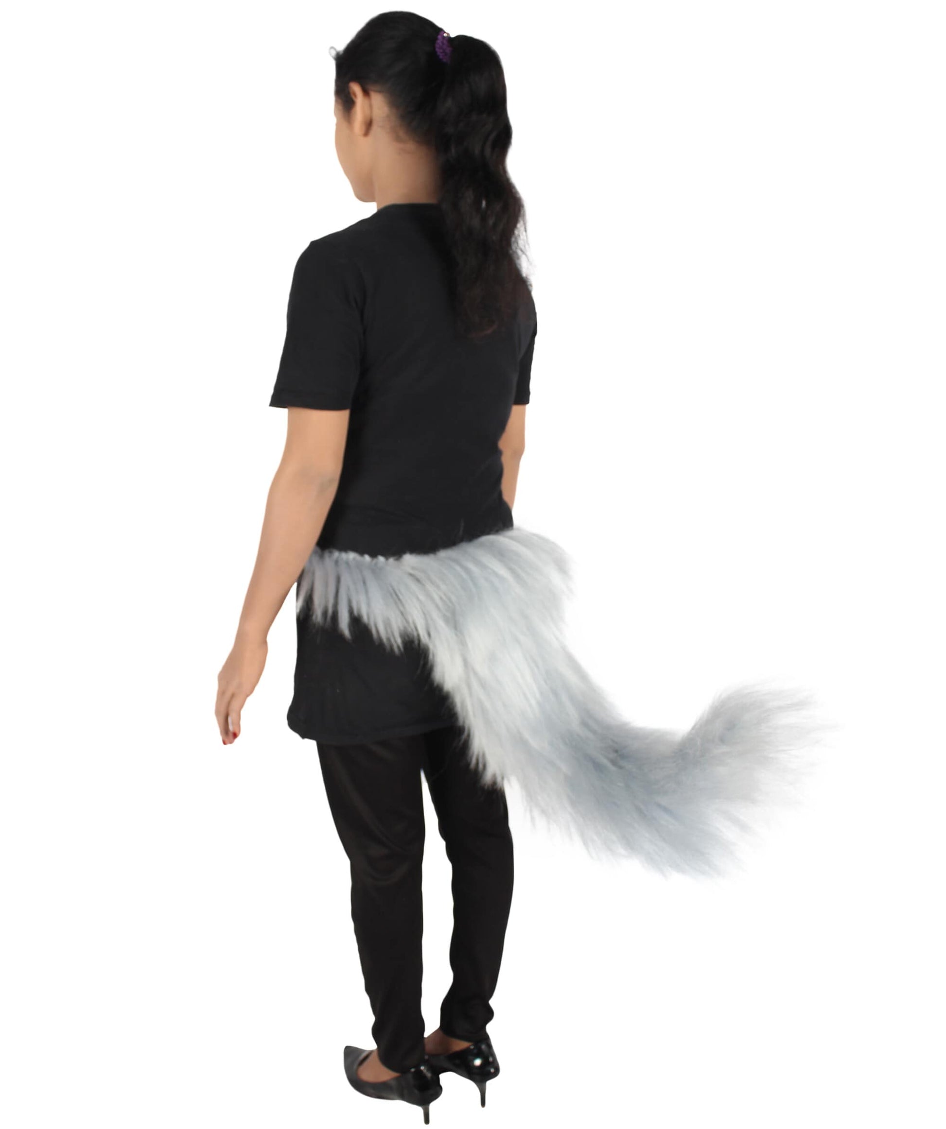 White Fluffy Bushy Animal Tail