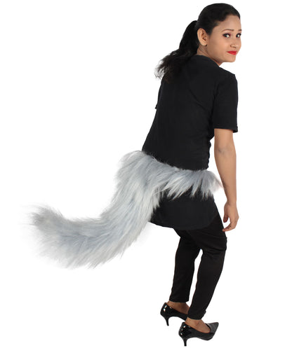 White Fluffy Bushy Animal Tail