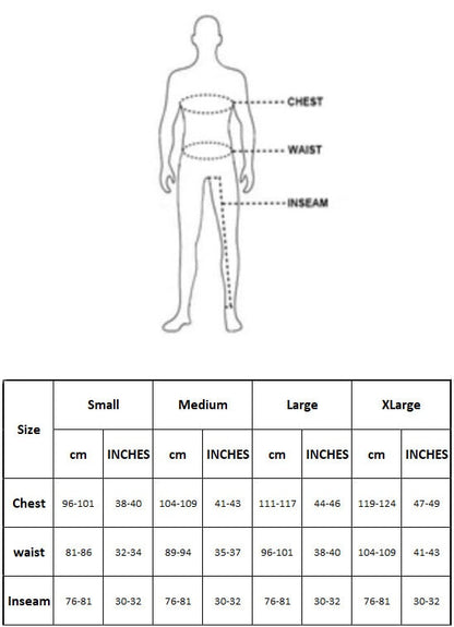 Size Chart for Men