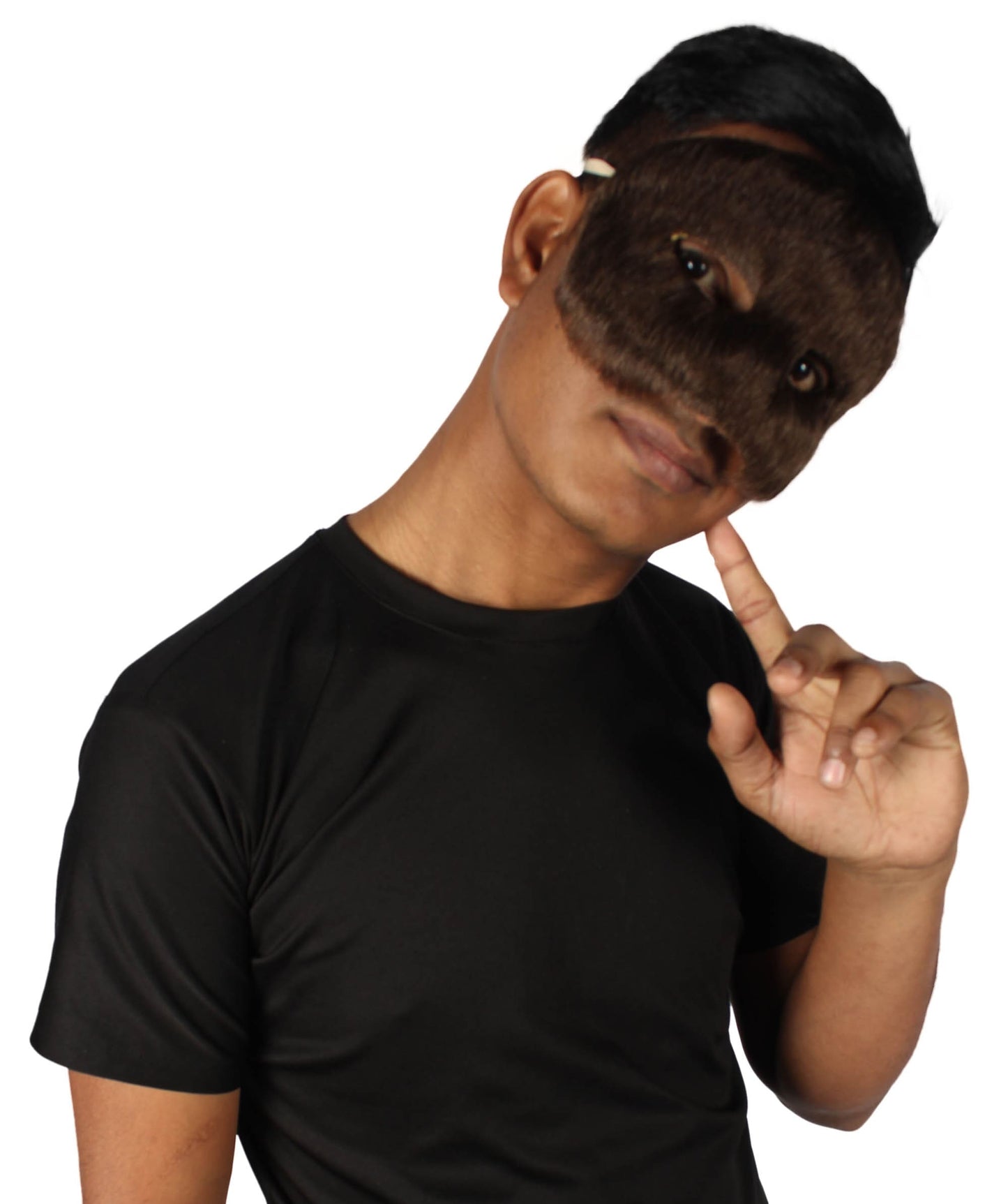 Brown Unisex Cosplay Ball Party Carnival Eye Mask