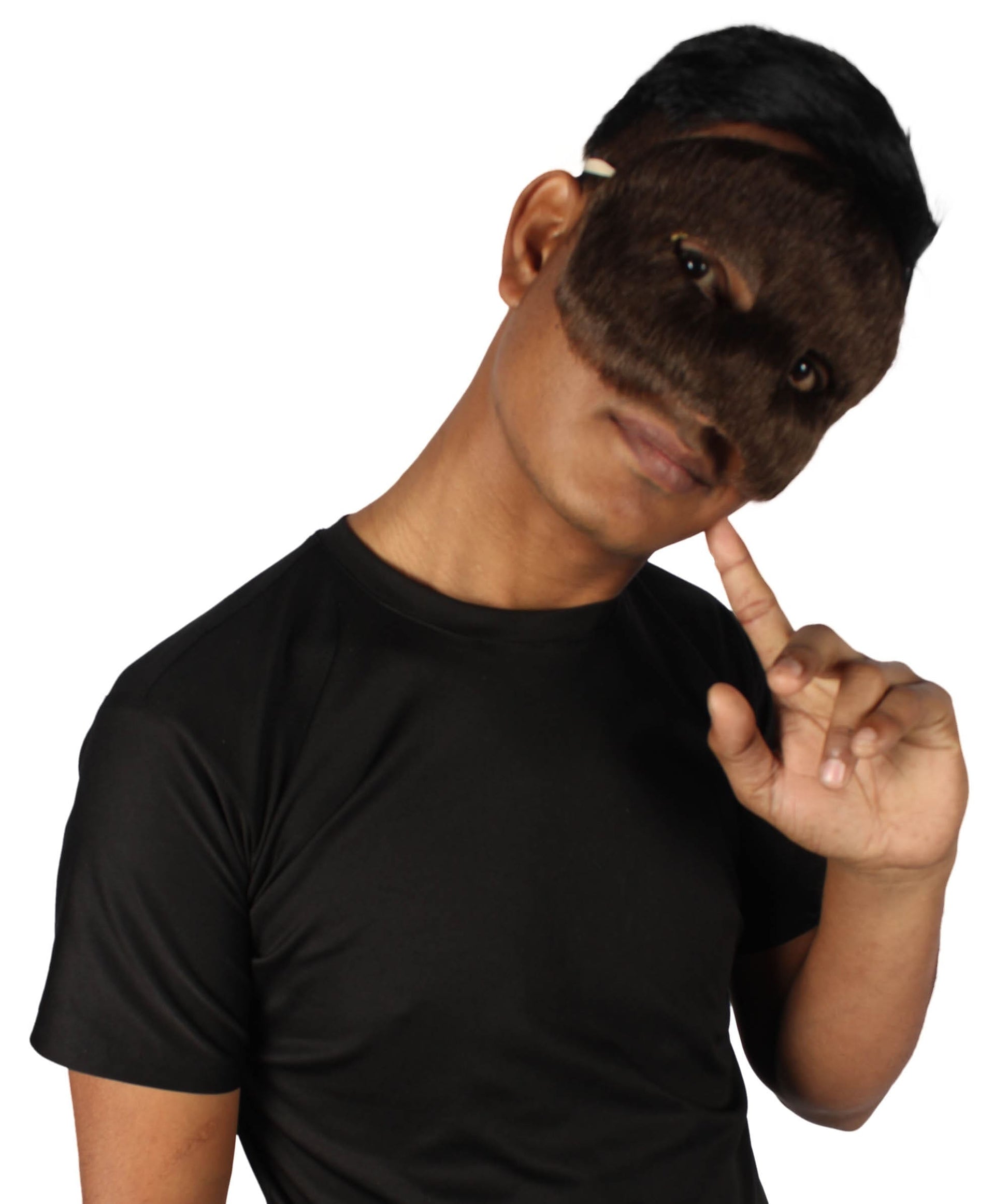 Brown Unisex Cosplay Ball Party Carnival Eye Mask