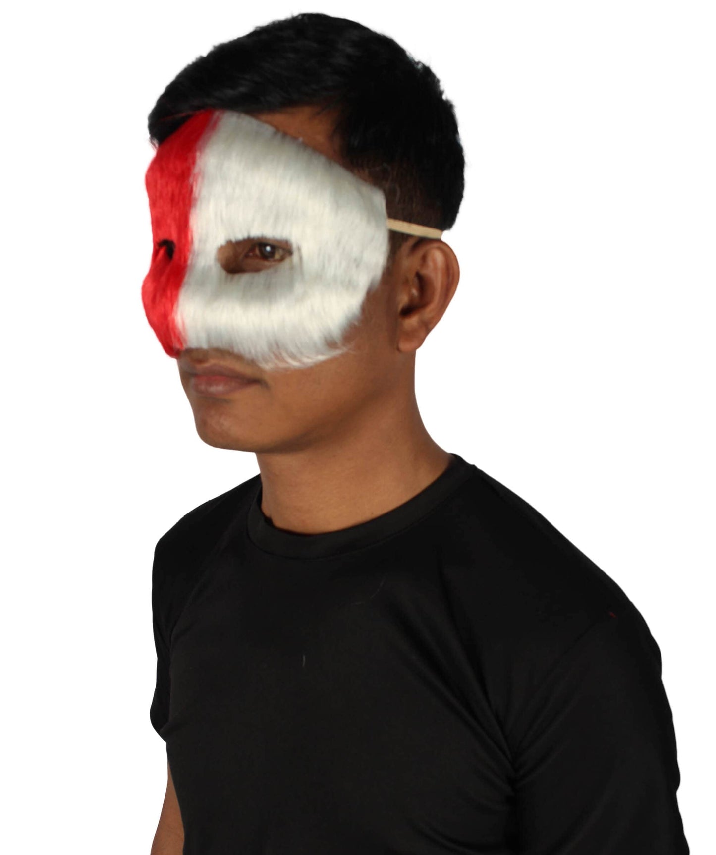 Red & White Unisex Cosplay Ball Party Carnival Eye Mask