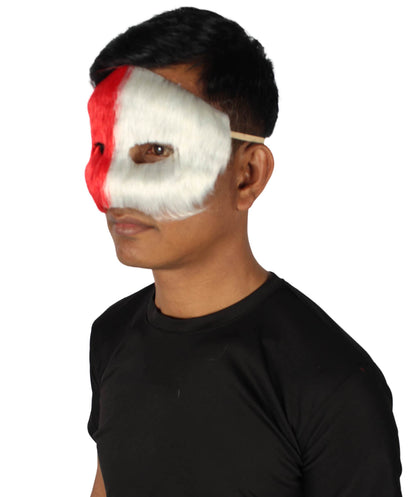 Red & White Unisex Cosplay Ball Party Carnival Eye Mask