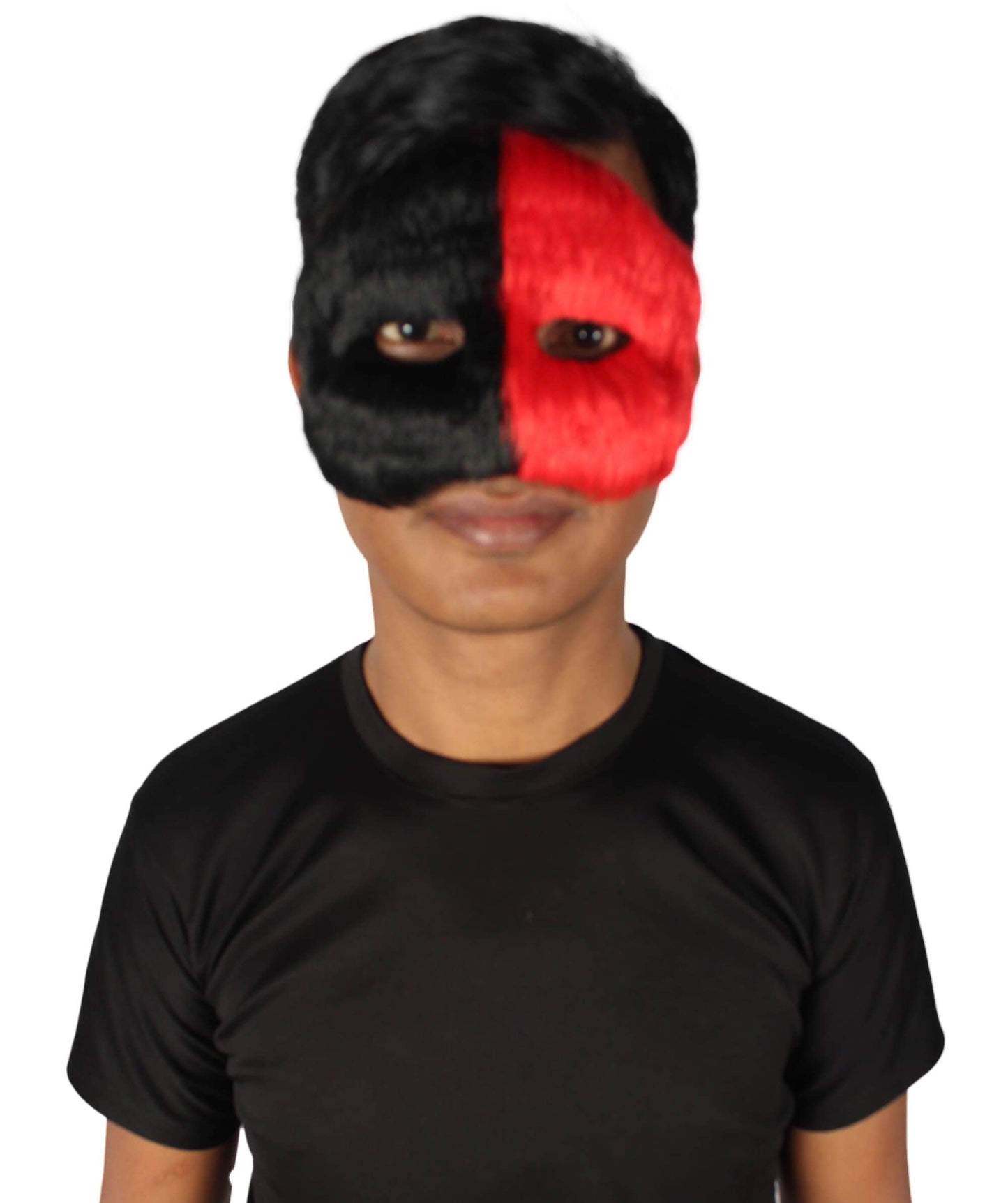 Red & Black Unisex Cosplay Ball Party Carnival Eye Mask