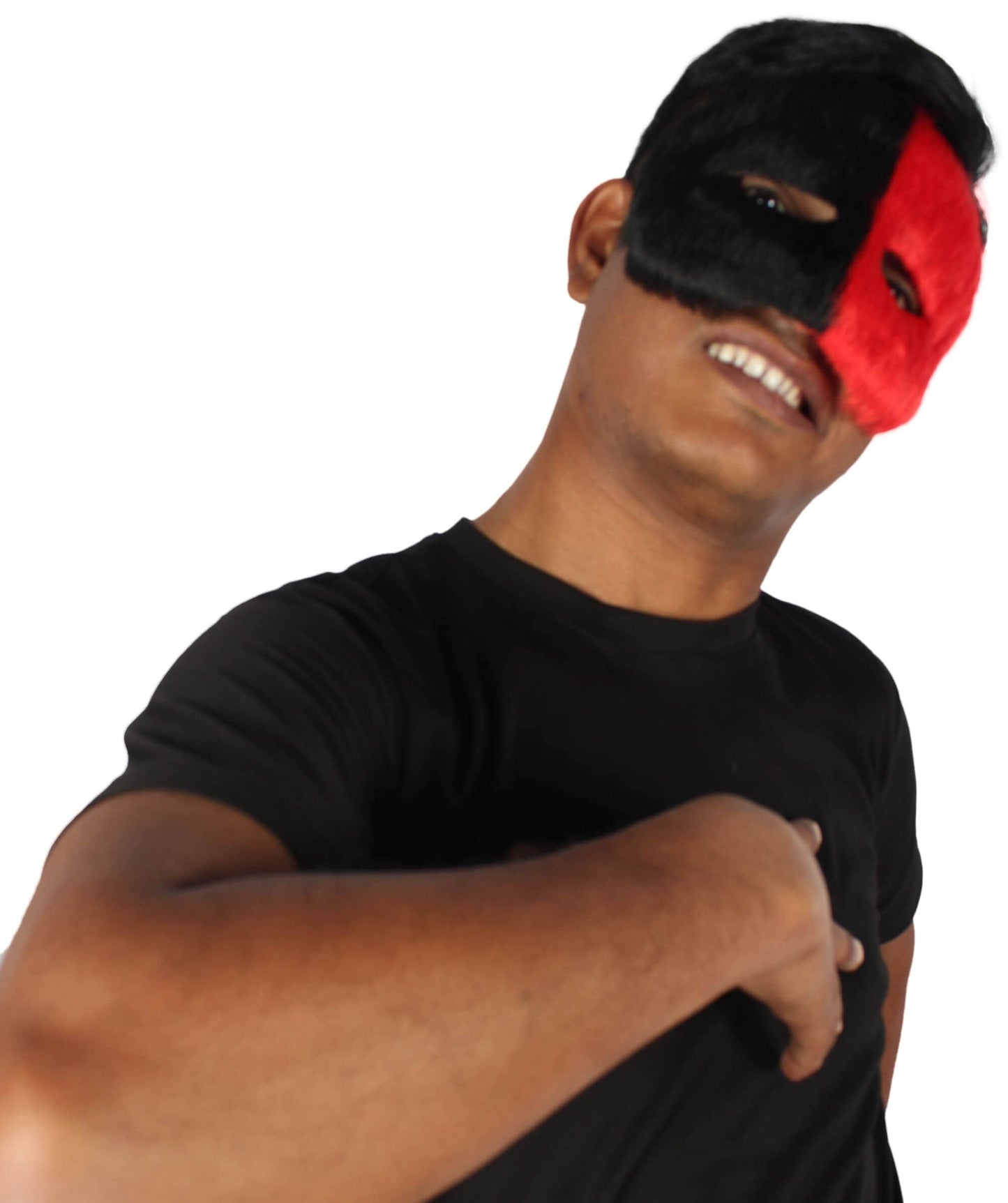 Red & Black Unisex Cosplay Ball Party Carnival Eye Mask