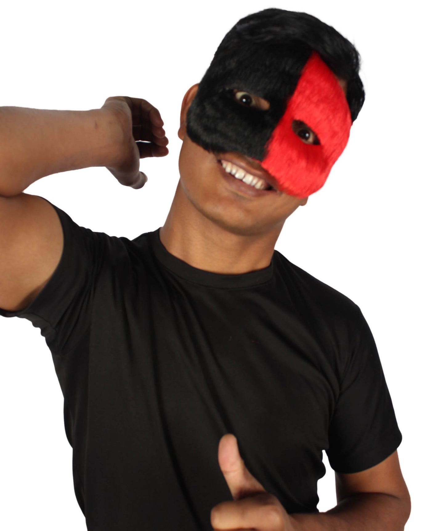 Red & Black Unisex Cosplay Ball Party Carnival Eye Mask