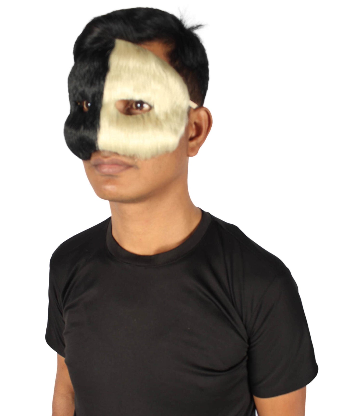 Blonde & Black Unisex Cosplay Ball Party Carnival Eye Mask