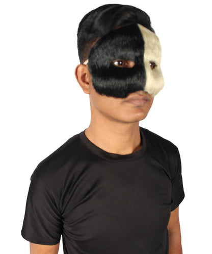 Blonde & Black Unisex Cosplay Ball Party Carnival Eye Mask