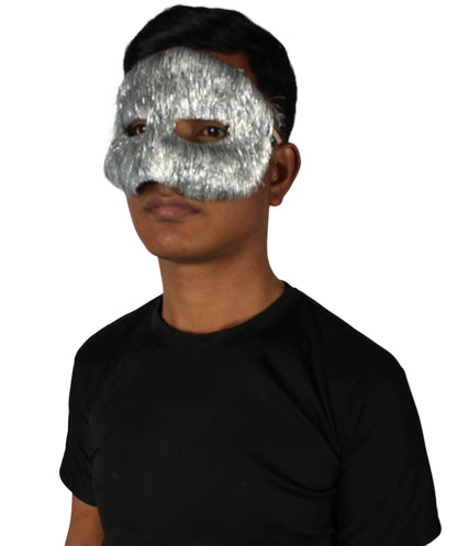 Silver Tinsel Unisex Cosplay Ball Party Carnival Eye Mask