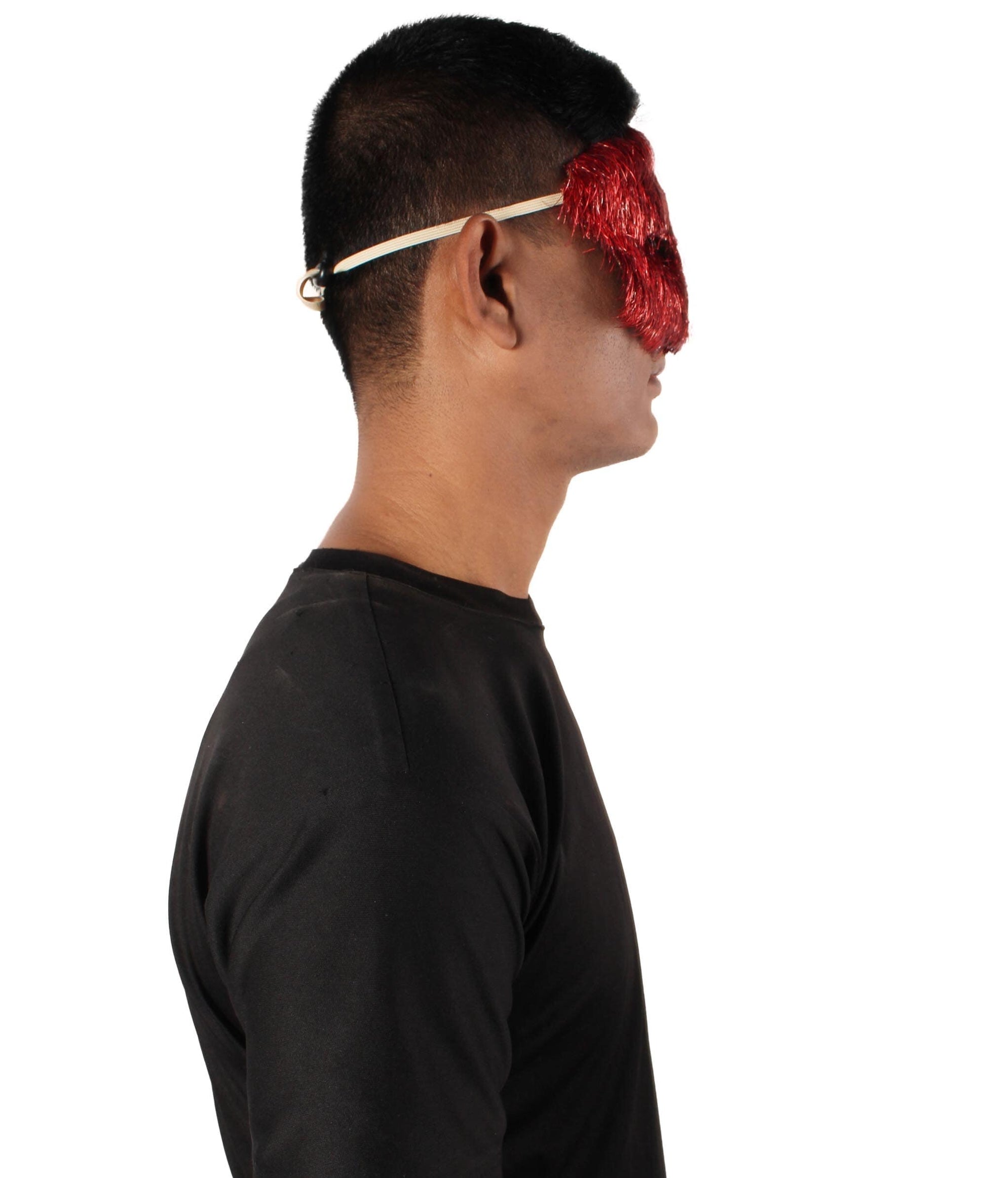 Red Tinsel Unisex Cosplay Ball Party Carnival Eye Mask