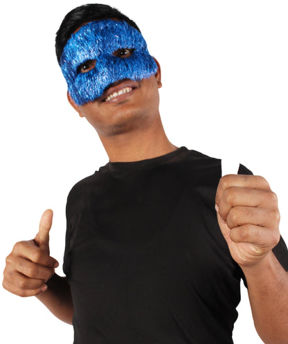 Blue Tinsel  Unisex Cosplay Ball Party Carnival Eye Mask