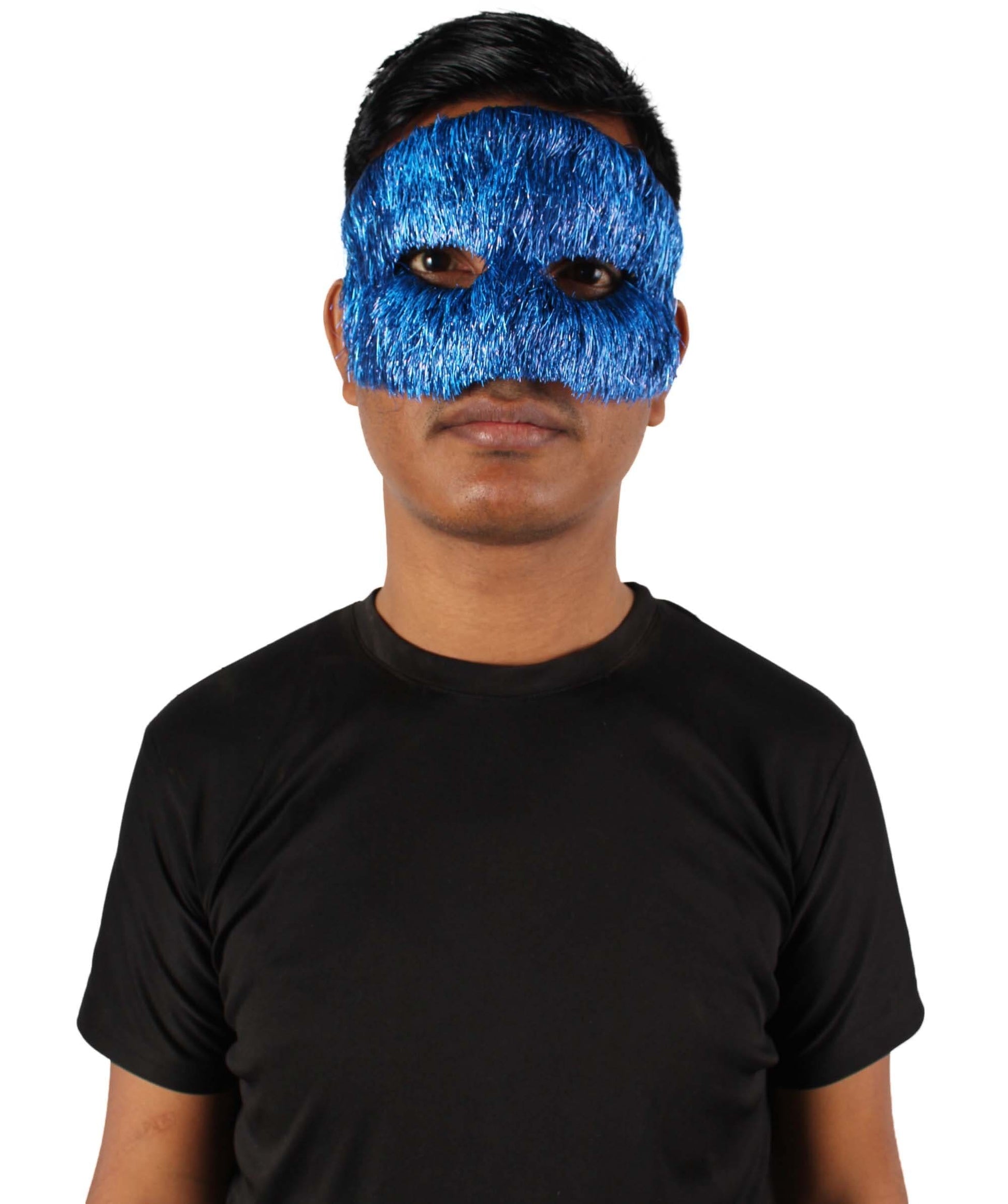 Blue Tinsel  Unisex Cosplay Ball Party Carnival Eye Mask