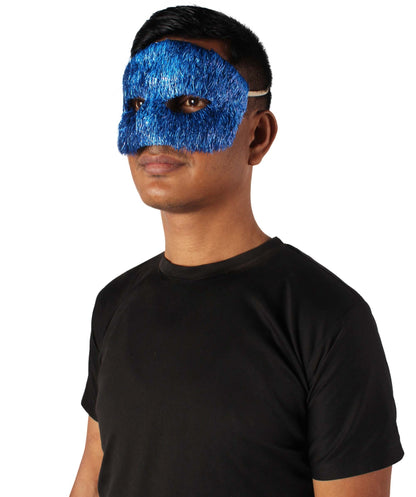 Blue Tinsel  Unisex Cosplay Ball Party Carnival Eye Mask