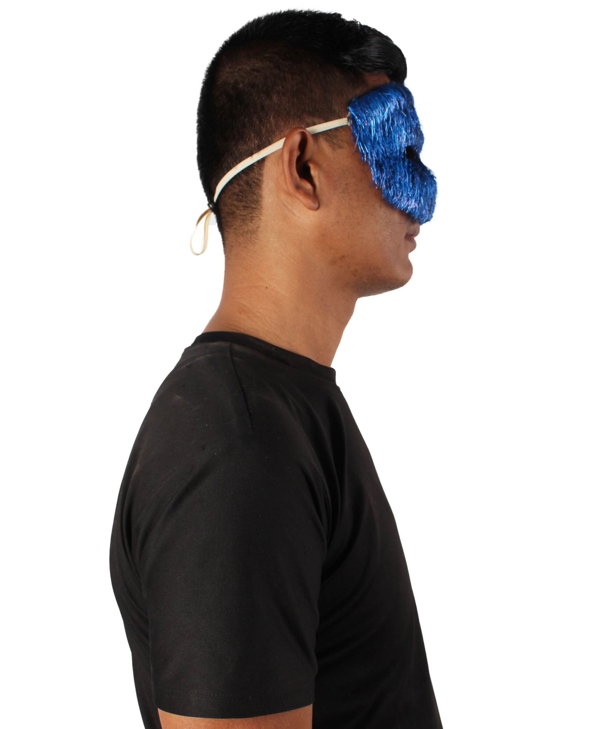 Blue Tinsel  Unisex Cosplay Ball Party Carnival Eye Mask