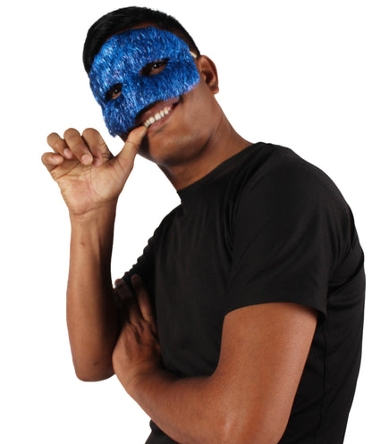 Blue Tinsel  Unisex Cosplay Ball Party Carnival Eye Mask