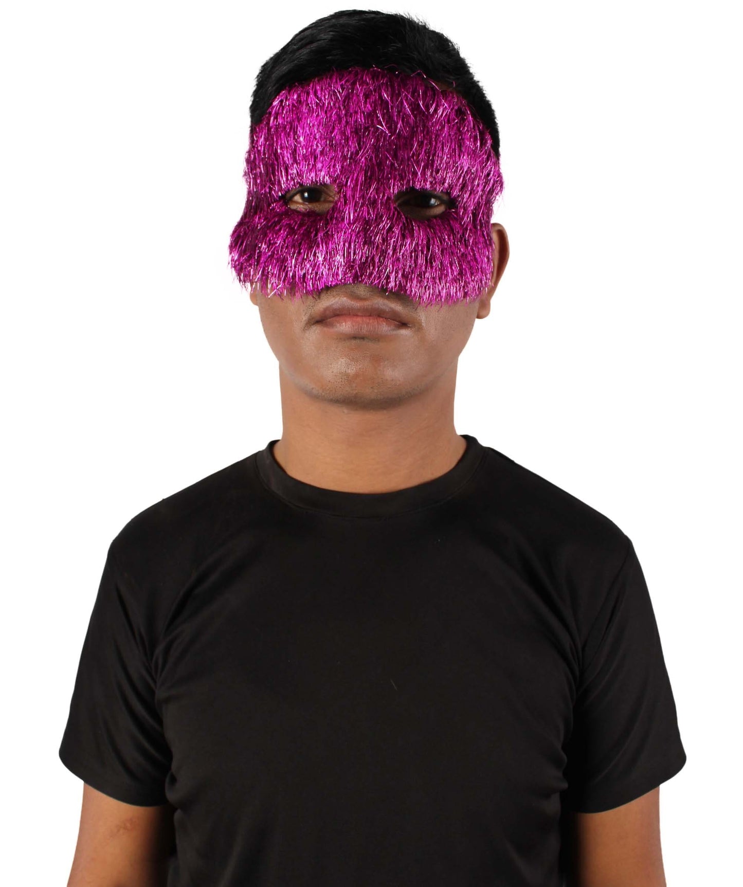 Purple Tinsel Unisex Cosplay Ball Party Carnival Eye Mask