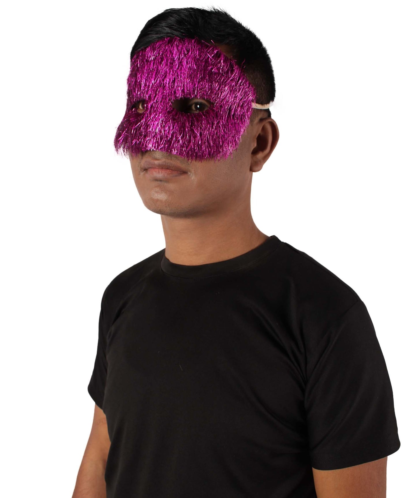 Purple Tinsel Unisex Cosplay Ball Party Carnival Eye Mask