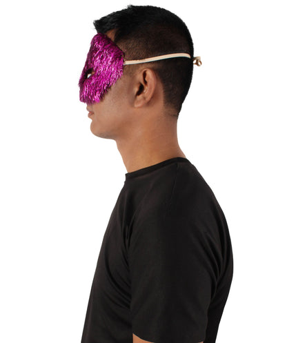 Purple Tinsel Unisex Cosplay Ball Party Carnival Eye Mask