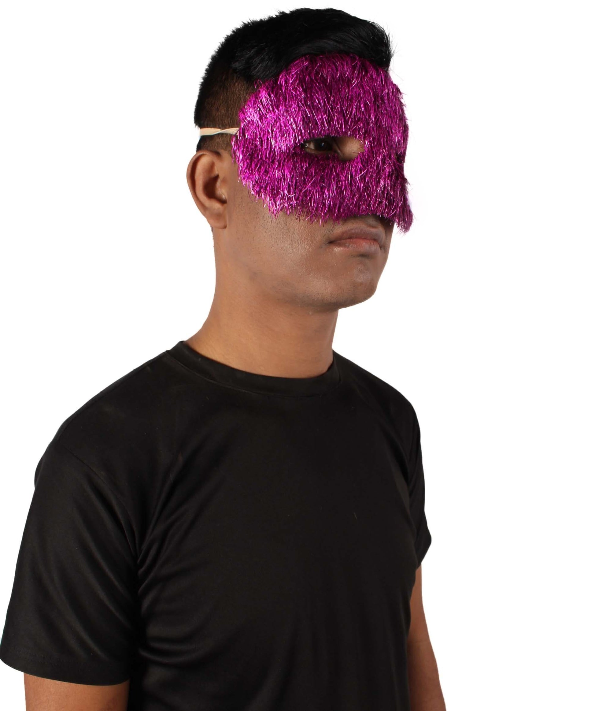 Purple Tinsel Unisex Cosplay Ball Party Carnival Eye Mask