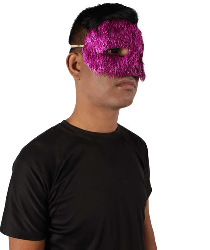 Purple Tinsel Unisex Cosplay Ball Party Carnival Eye Mask