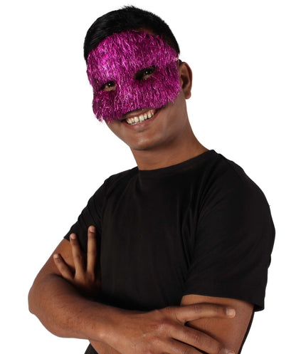 Purple Tinsel Unisex Cosplay Ball Party Carnival Eye Mask