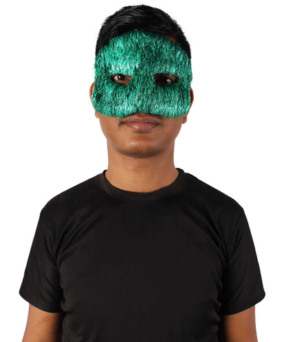Green Tinsel Unisex Cosplay Ball Party Carnival Eye Mask
