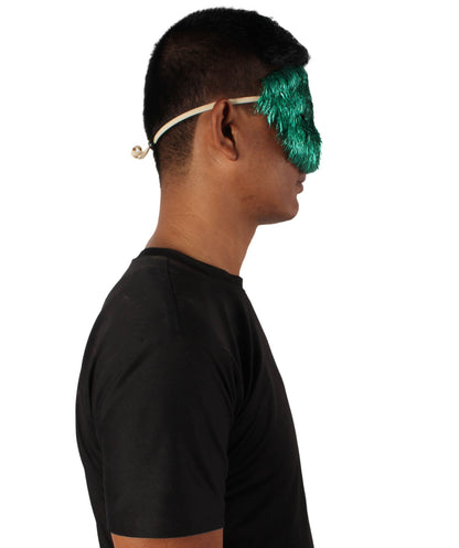 Green Tinsel Unisex Cosplay Ball Party Carnival Eye Mask