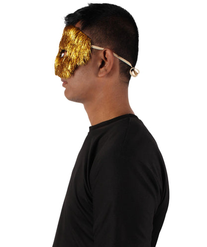 Gold Tinsel Unisex Cosplay Ball Party Carnival Eye Mask