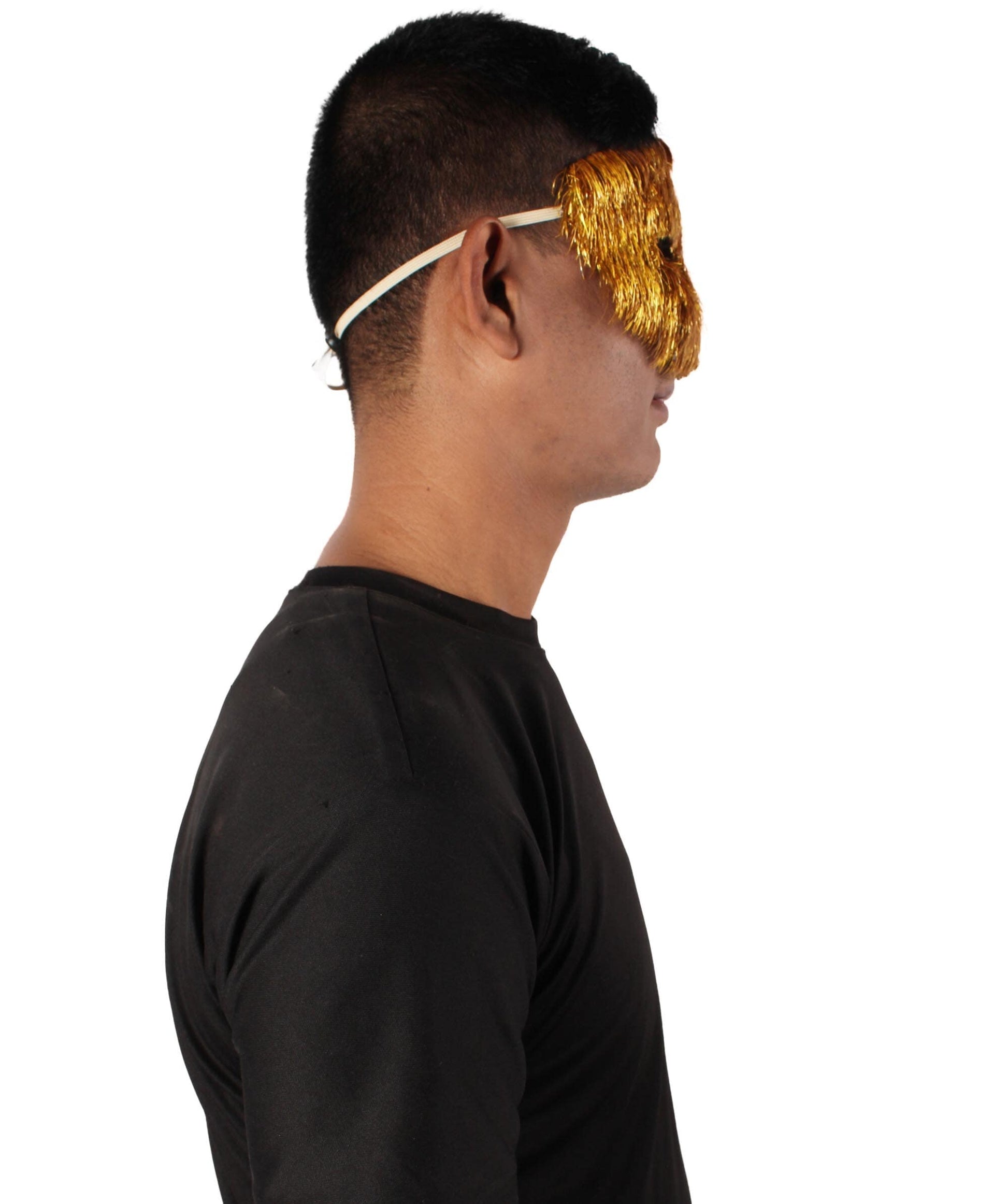 Gold Tinsel Unisex Cosplay Ball Party Carnival Eye Mask