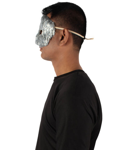 Gold & Silver Tinsel Unisex Cosplay Ball Party Carnival Eye Mask