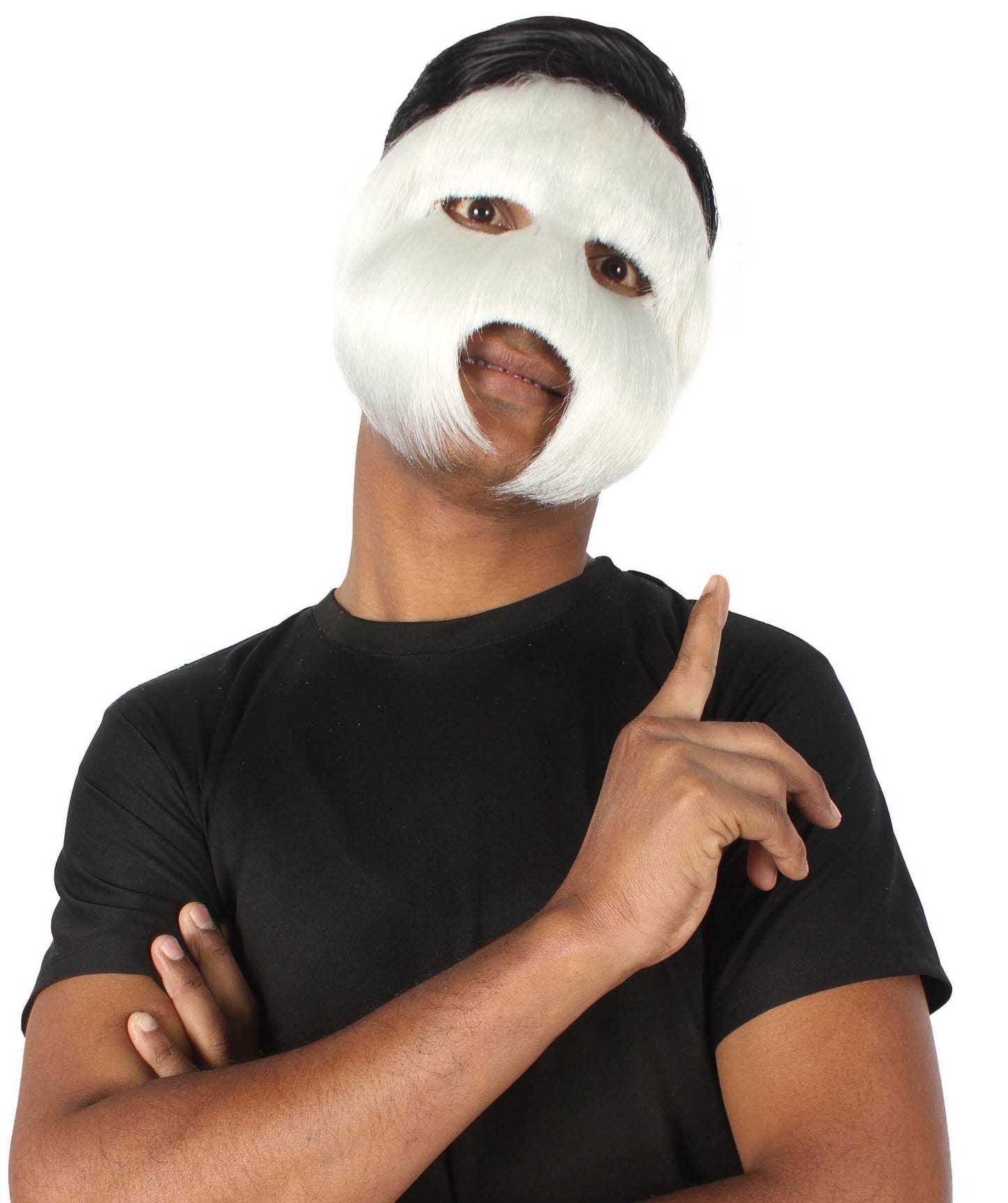 White Carnival Eye Mask