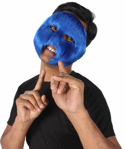 Blue Unisex Cosplay Ball Party Carnival Eye Mask Medium & Large Lengths