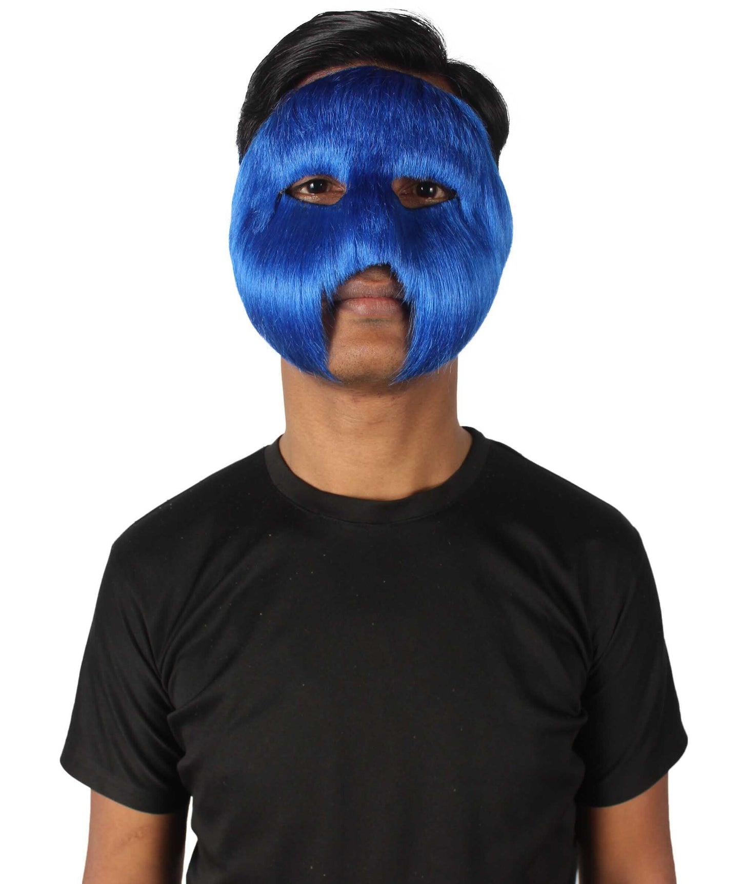 Blue Unisex Cosplay Ball Party Carnival Eye Mask Medium & Large Lengths